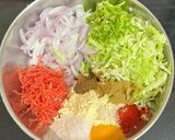 A picture of step 1 of Cabbage Pancake { Gluten Free & Vegan }.