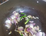 A picture of step 2 of Manipuri Style Chak Angouba.