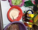 Foto langkah ke 1 dari resep Steak sapi & salad thousand island.