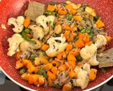 A picture of step 8 of Coconut Milk Vegetable Pulao.