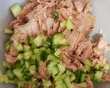 A picture of step 1 of My Spicy Tuna dip. 😀.
