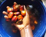 A picture of step 1 of Banga soup.