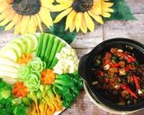 Hình bước làm 8 của món Kho quẹt chấm rau củ luộc