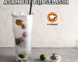 Gambar langkah 9 resipi Air Limau Kasturi Asam Boi Biji Selasih.