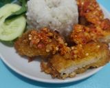 Foto langkah ke 4 dari resep Nasi uduk Ayam Katsu sambel bawang.