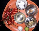 लाल मिरचीचा ठेचा (laal mirchi cha thecha recipe in marathi) रेसिपी स्टेप 1 फोटो 