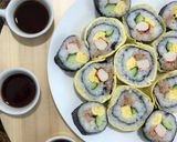 Hình bước làm 12 của món Sushi Nhật Bản