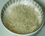 A picture of step 1 of Rice Vermicilli Payasam.