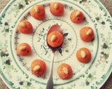 A picture of step 3 of Carrot laddu.