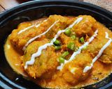 A picture of step 3 of Kancha kolar kofta curry.