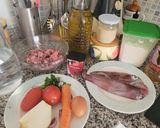 Foto del paso 1 de la receta: Albóndigas guisadas con calamares y verduras de Marisa Marcos Ortega