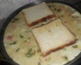A picture of step 2 of Bread omlate.