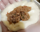 A picture of step 5 of Pull a part Bread stuffed with Qeema.