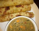 A picture of step 12 of Soft layered pumpkin chapati.