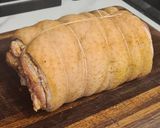Фото кроку 2 до Рулет из свиного сала с мясной прослойкой.