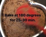 A picture of step 6 of Eggless Chocolate naked cake.