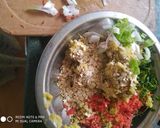 A picture of step 1 of Oats Poha Tikki.