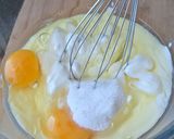 Une image de l'étape 1 de Flan gâteau au yaourt.
