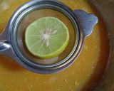 A picture of step 4 of Bel ka Sharbat (wood apple juice).