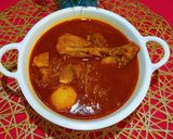 A picture of step 5 of Chicken curry.