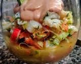 Foto del paso 1 de la receta: CEVICHE de Merluza y Surimi, a la🌹Rosa...!