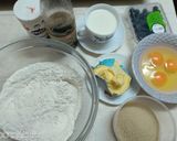 A picture of step 1 of Blueberry cup cakes/muffins#kidsrecipechallenge#4wkschallenge.