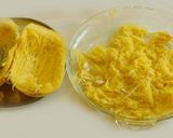 A picture of step 1 of Lasagna Italian style with Spaghetti squash.