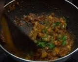 A picture of step 7 of Chettinad mushroom fry.