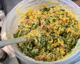 Une image de l'étape 20 de Gratin d’épinards au jambon, pignons de pin et floraline.