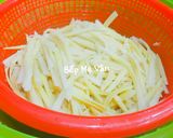 Hình bước làm 1 của món Măng tươi xào chay