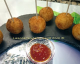 Foto del paso 5 de la receta: Bolitas de arroz con queso curado y jamón york