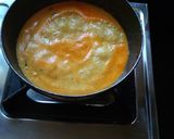 A picture of step 4 of Bhindi garlic kadhi.