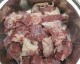 Hình bước làm 1 của món Bò kho gừng