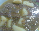 Foto del paso 4 de la receta: Lentejas con costillas de cerdo en ajo Colorao