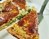 A picture of step 7 of Keto Spinach & Mushroom Quiche.
