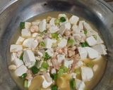 Foto langkah ke 6 dari resep Mun Tahu Ayam Udang.