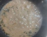A picture of step 2 of Nawabi white paneer gravi.