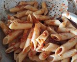 A picture of step 5 of Pasta Arabiatta.
