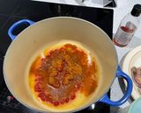 A picture of step 3 of Braised lamb with pasta.