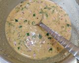A picture of step 1 of Sattu pancake.