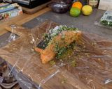 A picture of step 6 of Citrus-cured salmon gravadlax.