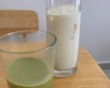 Hình bước làm 1 của món Matcha Latte