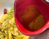 A picture of step 6 of Odisha Guwar Beans Besara Bhaja (Dry Cluster Beans Sabji with Mustard Paste).