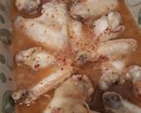 Csípős csirkeszárnyak főtt burgonyával és narancs kompóttal recept fázis 5 fotója