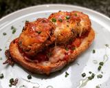 Foto del paso 7 de la receta Torrada de berenjenas empanadas rellenas de sobrasada gratinadas