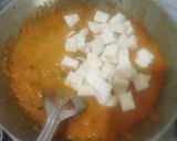 A picture of step 3 of Matar paneer masala.