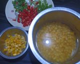 A picture of step 1 of Sweet corn soup.