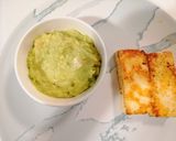 A picture of step 4 of ASH Salad (avacado,halloumi,sweetpotato).