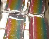 Foto langkah ke 7 dari resep Es rainbow cake.
