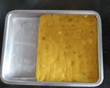 A picture of step 5 of Moong Dal Burfi.